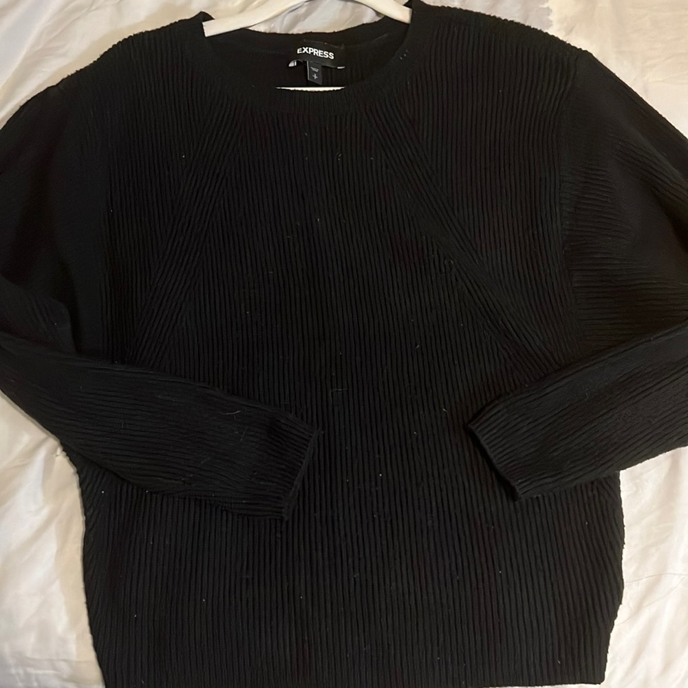 Black Long Sleeve Express Top